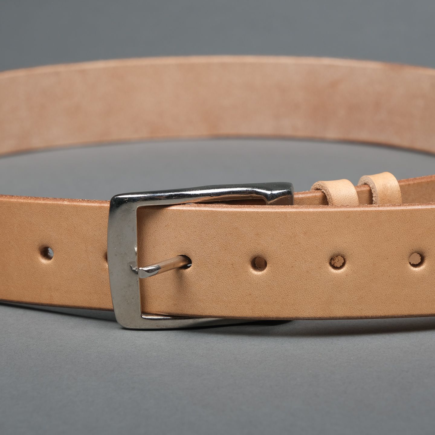 Bridle Leather Belt Natural - Tanner Bates | Rivet & Hide