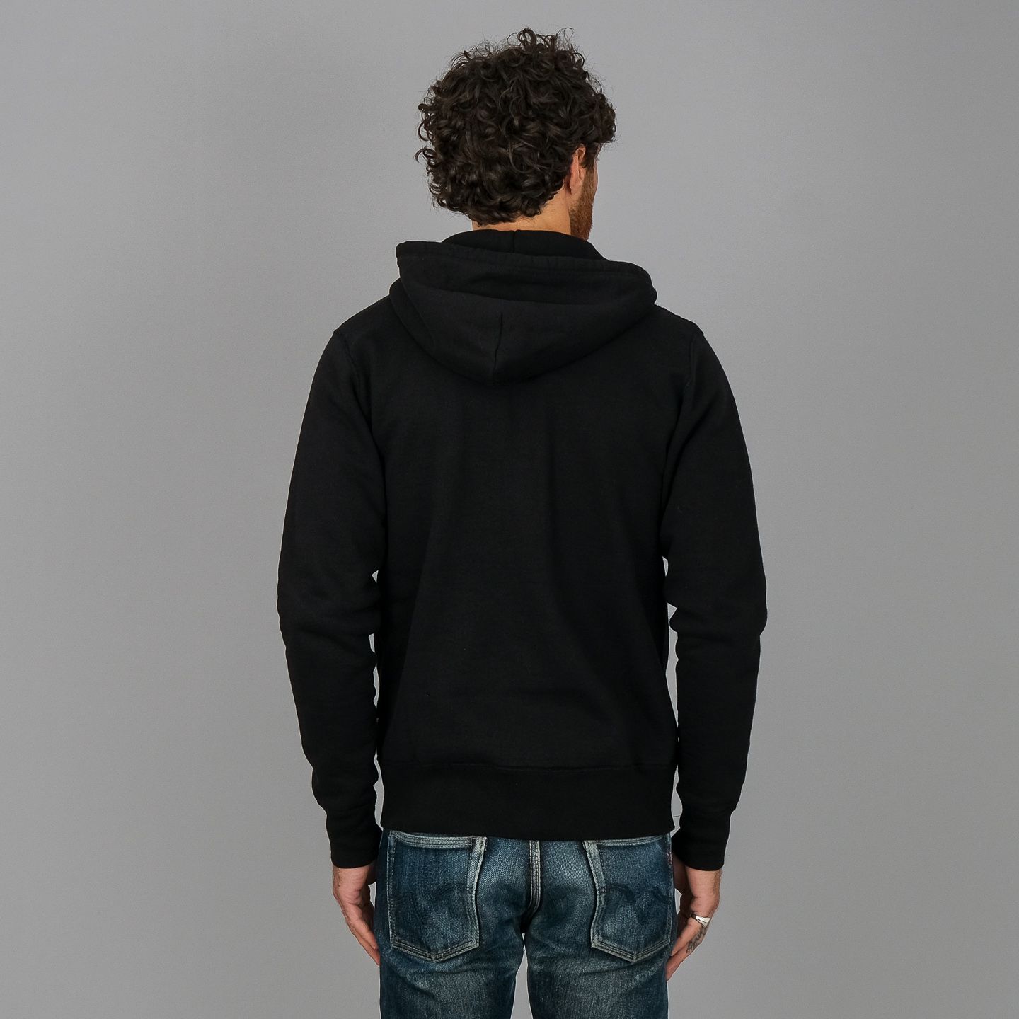 Heavyweight Loopwheel Zip Hoodie - Iron Heart | Rivet & Hide Heavyweight Loopwheel Zip Hoodie - Iron Heart | Rivet & Hide