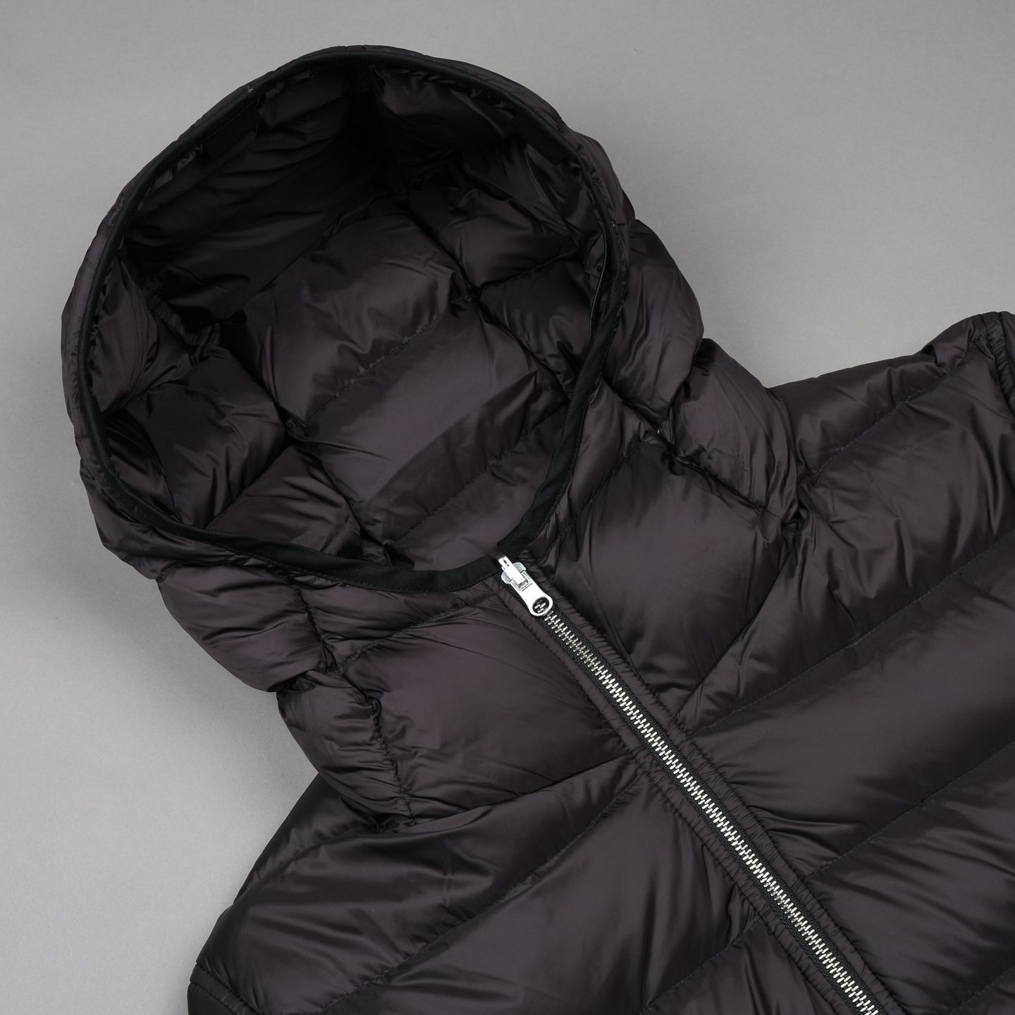 Ten c Hooded Down Liner Jacket - Grey | Rivet & Hide Ten c Hooded Down Liner Jacket - Grey | Rivet & Hide