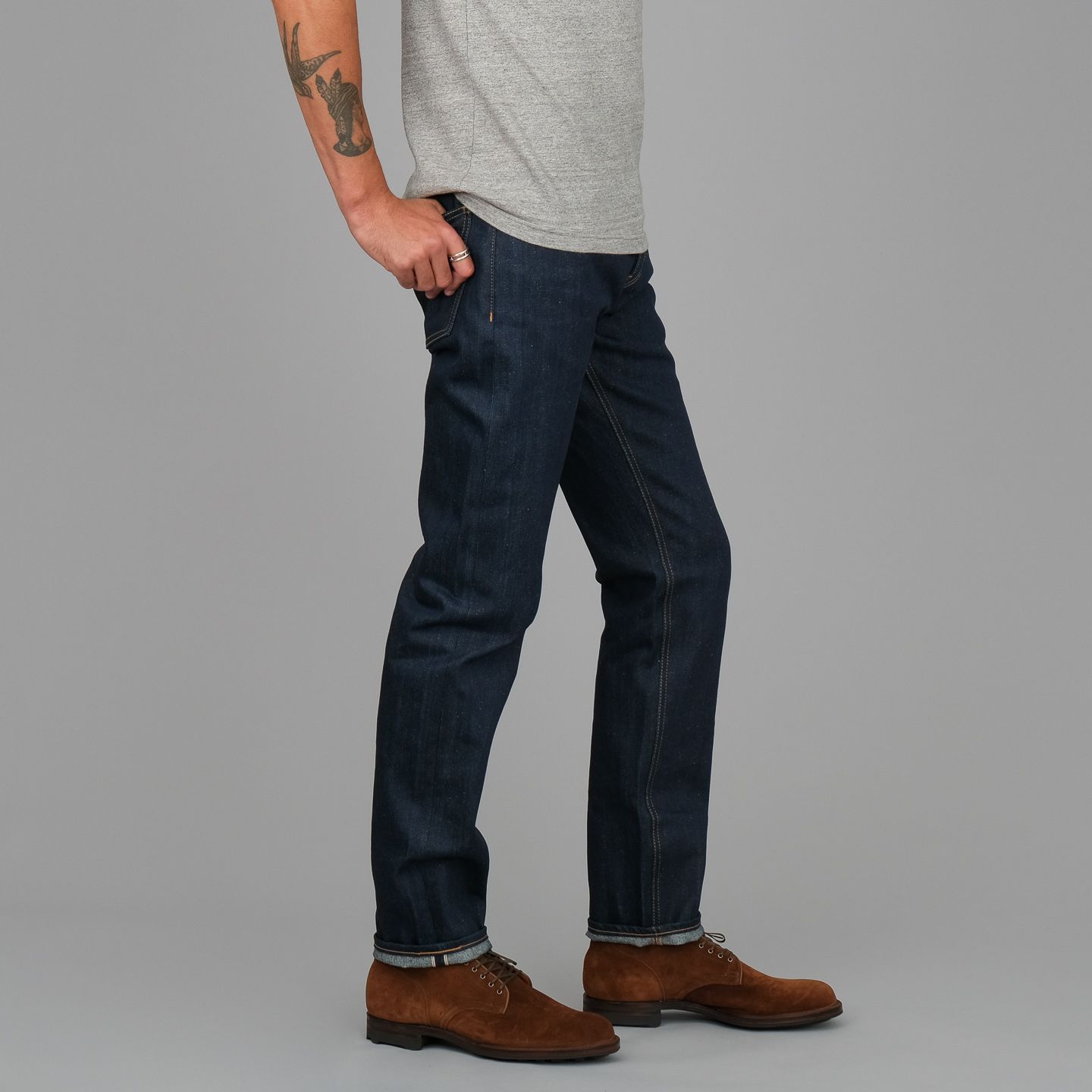 WES RELAXED FIT SELVEDGE JEANS IN BLUE – VUJA DÉ