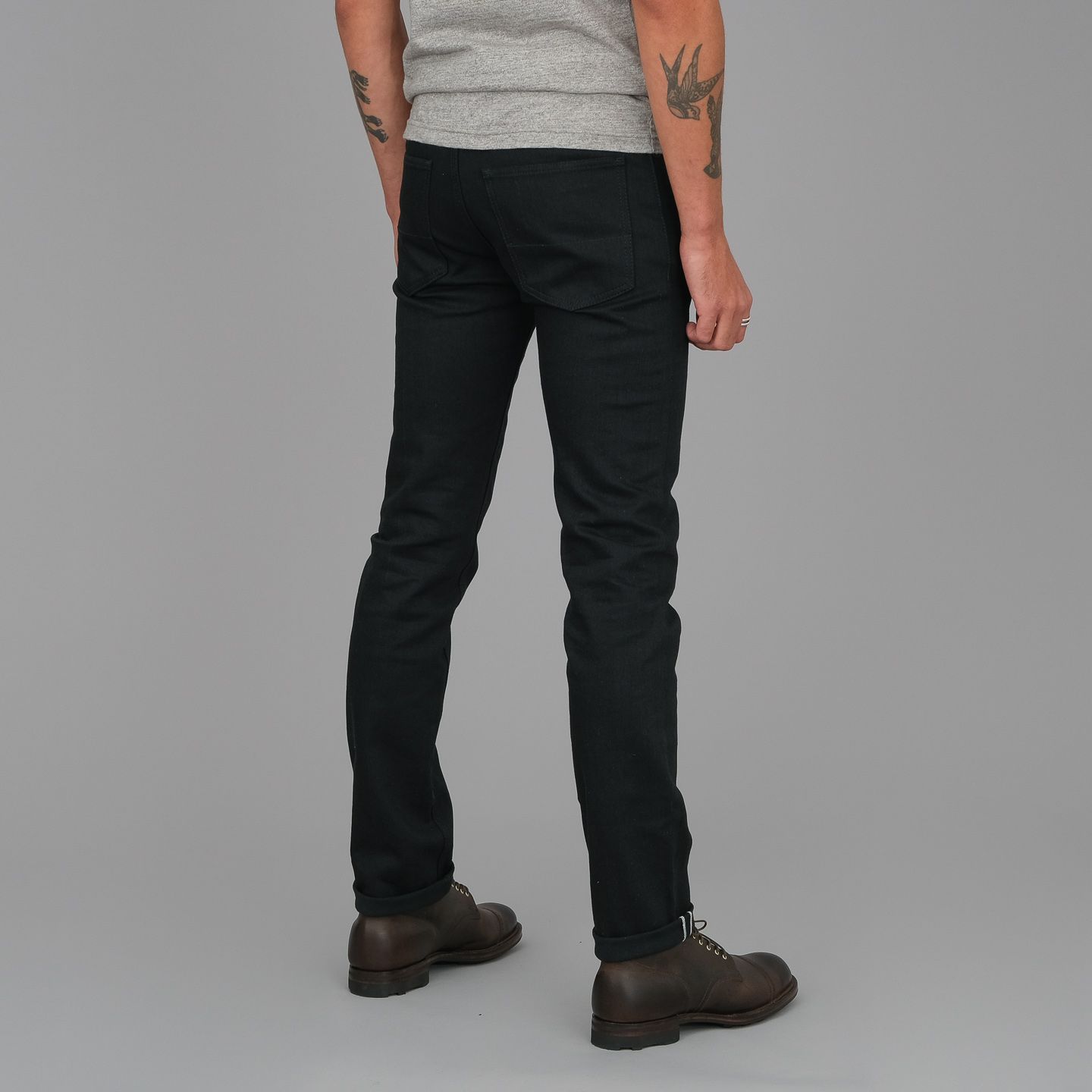 RAW DENIM JAPANESE ULTRA LOOSE FIT DEEP BLACK – NO/FAITH STUDIOS