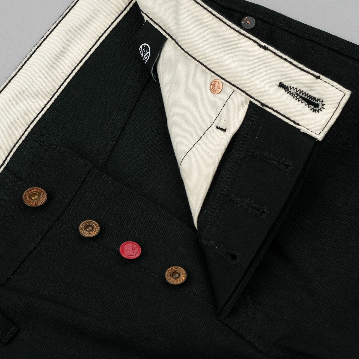 Hiut Denim Skinr Double Black Selvedge Jeans - Limited