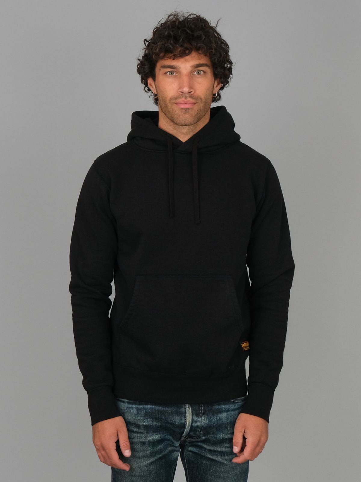 andmary Heart point knit hoodie ブラック ANDMARY】Heart point knit hoodie