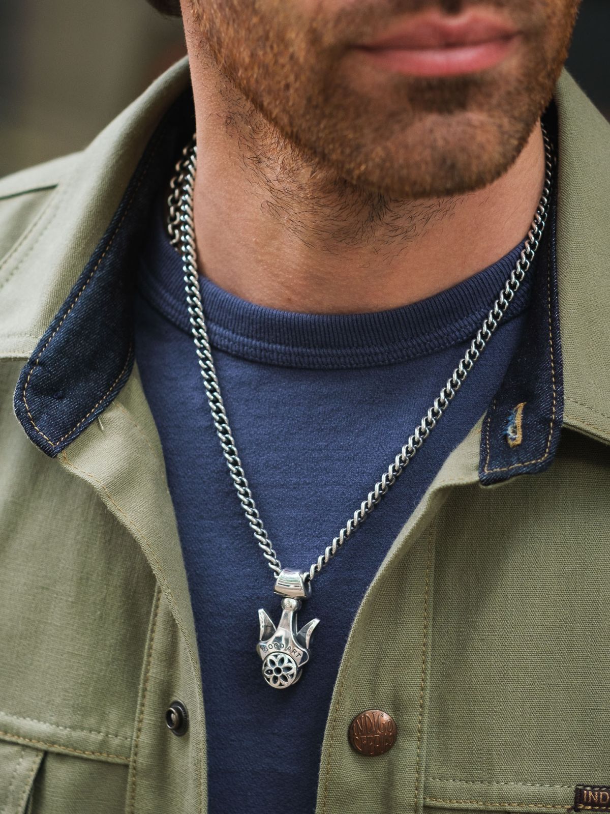 All Blues ANCHOR NECKLACE 52cm
