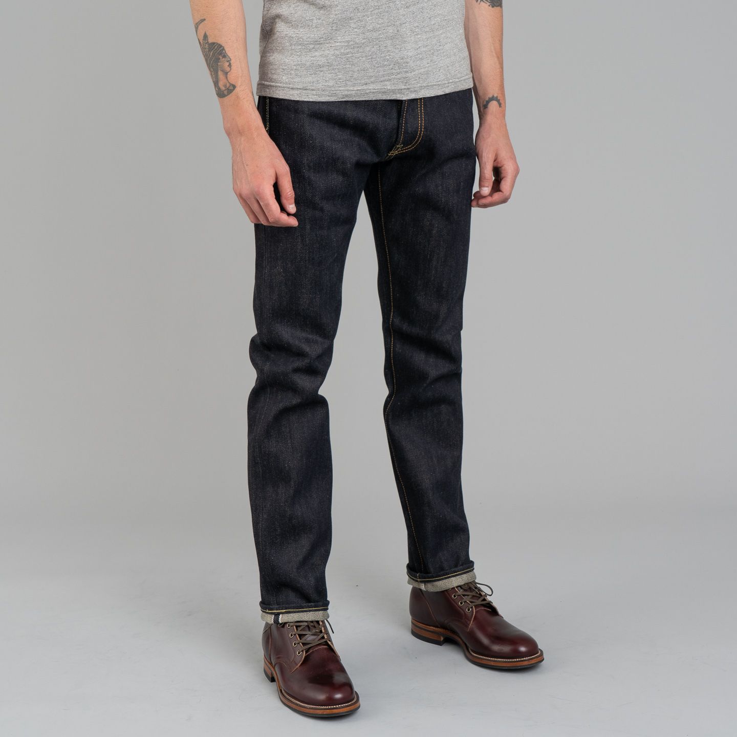 IRON HEART 555-XHS W30 L36 濃紺ジーンズ Iron Heart - IH-555-XHS - 25oz Indigo Selvedge Super Slim