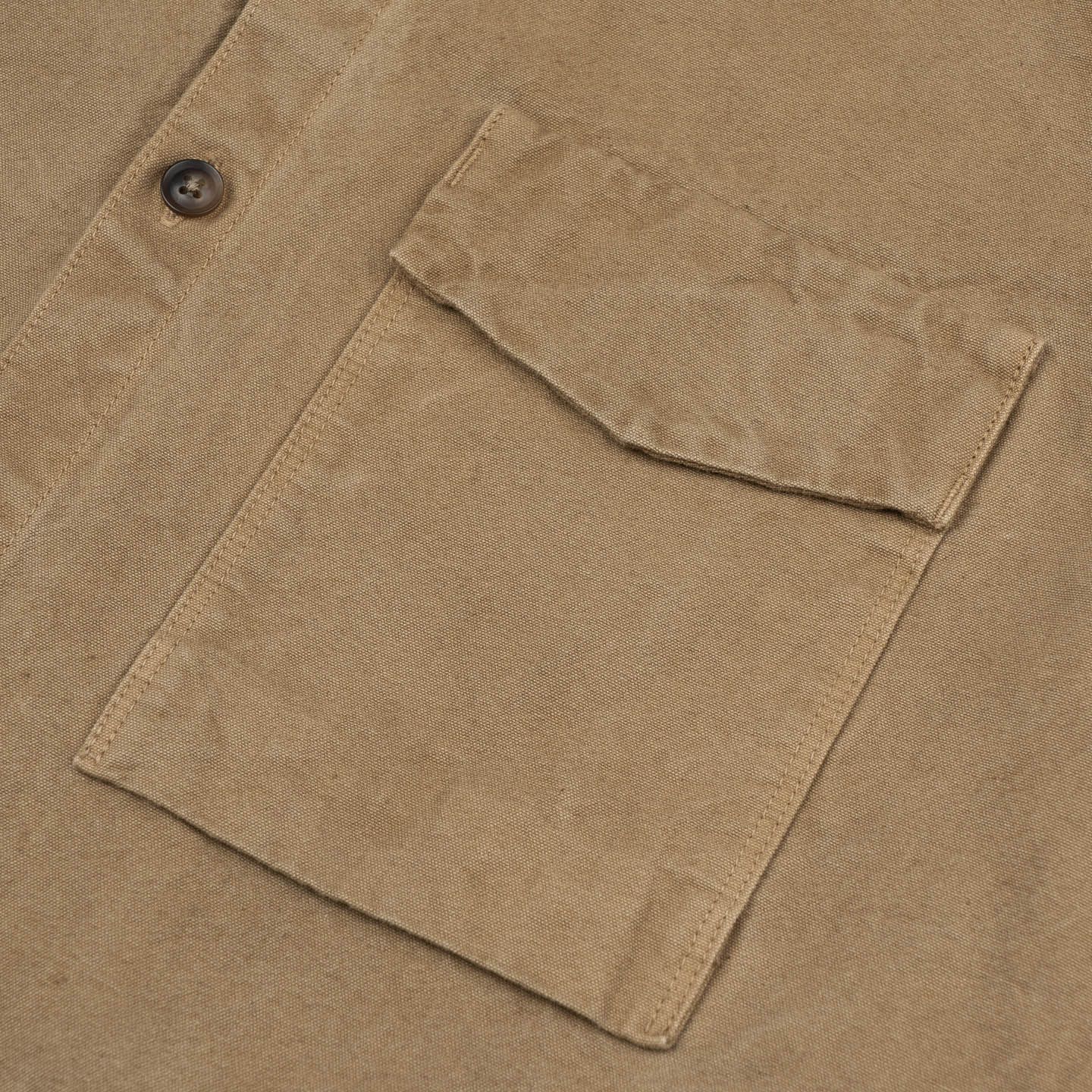 サイズ XL ザライジングサンコーヒー ワークシャツ ブラウン Seuvas 8oz Canvas Raglan Shirt - Coffee