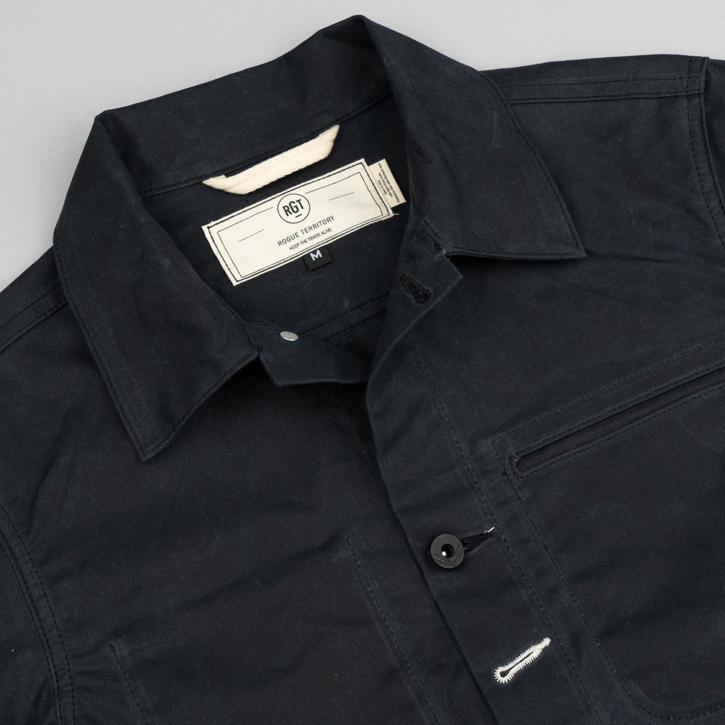 Black Waxed Canvas Supply Jacket - Rogue Territory | R&H