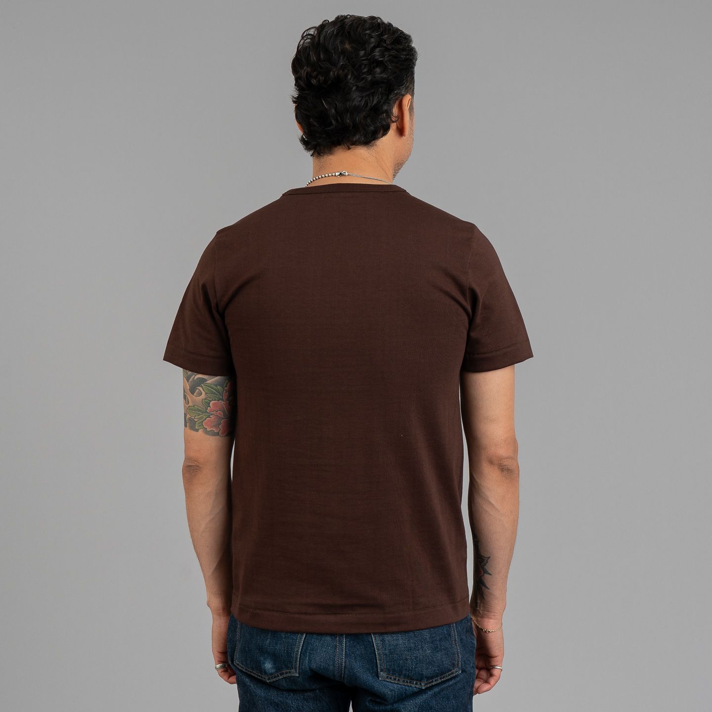 215 Heavyweight Organic Tee Coffee - MBS | Rivet & Hide