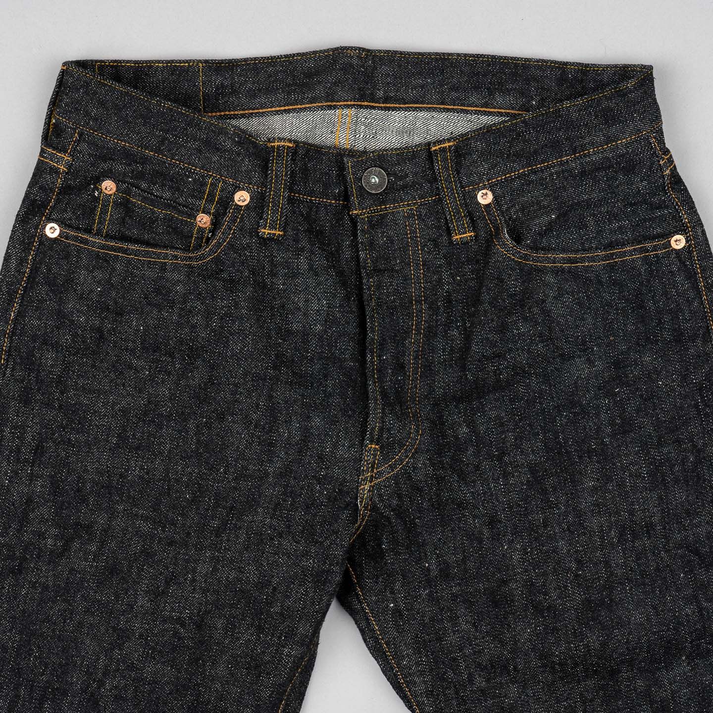 Samurai S710XX-BK 17oz Sulphur Black Jeans - Slim Straight Samurai S710XX-BK 17oz Sulphur Black Jeans - Slim Straight