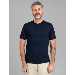 トップス RESISTED YARN DYED WOOL GABARDINE SHIRT No.7 Yarn-Dyed T-Shirt Indigo - UES | R&H