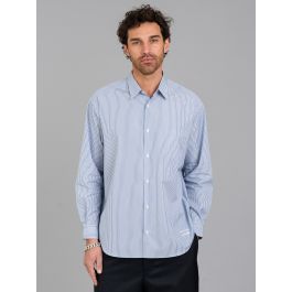 COMME des GARÇONS SHIRT 半袖シャツ ネイビー/オリーブ