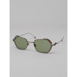 Matsuda M3153 Sunglasses - Antique Gold & Sage Green