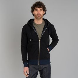 【DISCERNMENT】Spring French Soap Hoodie Black Bear Brand ZIP Hoody, Vintage Rose Garment Dyed