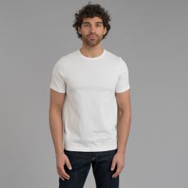 215.01 Heavyweight Organic Tee White - MBS | Rivet & Hide