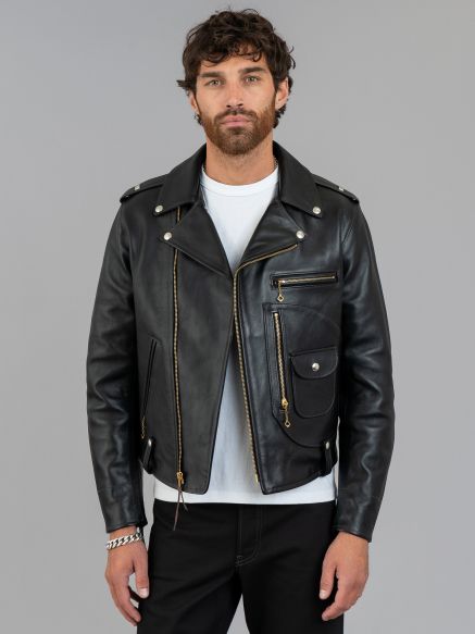 The Real McCoy’s Buco J-24 Horsehide Double Rider’s Jacket - Black