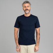 No.7 Yarn-Dyed T-Shirt Indigo - UES | R&H