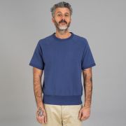 The Real McCoy's 9oz Loopwheeled S/S Sweatshirt - McQueen Blue