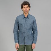 The Real McCoy's U.S. Navy Chambray Shirt - Light Blue