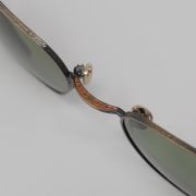 Matsuda M3153 Sunglasses - Antique Gold & Sage Green