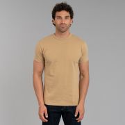 Inlay Loopwheeled Tee Beige - Samurai | Rivet & Hide Inlay Loopwheeled Tee Beige - Samurai | Rivet & Hide