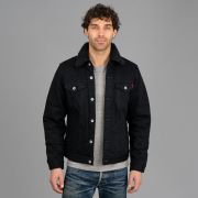 ジャケット・アウター H B&Y black denim boa jkt(size:M)NEW! H＞デニム ジップジャケット
