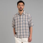 Seuvas Linen Open Collar Shirt - Grey Seuvas Linen Open Collar Shirt - Grey
