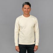 Tシャツ・カットソー RONRON LACE ROUND HEART NECK LONG SLEEVE CREAM TOP - RONRON 론론