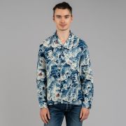 100 Tigers Open Collar Linen Shirt - The Flat Head | R&H