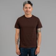 215 Heavyweight Organic Tee Coffee - MBS | Rivet & Hide