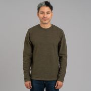 No 8. Slub Nep T Shirt In The Color Olive - UES | R&H