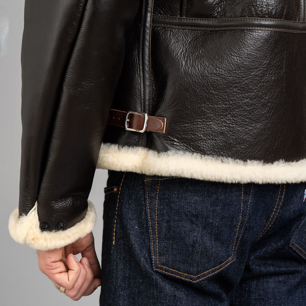 Type B6 Sheepskin & Horsehide Flight Jacket - The Real McCoy's Type B6 Sheepskin & Horsehide Flight Jacket - The Real McCoy's