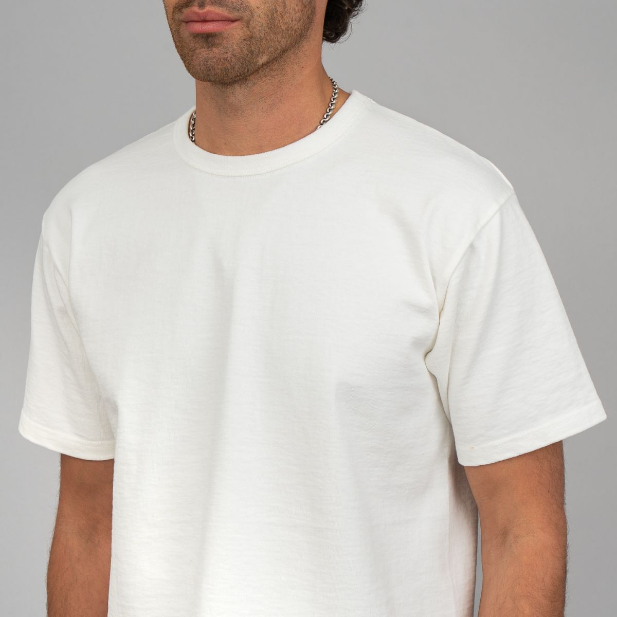 The Flat Head Heavyweight Loopwheel T Shirt - White