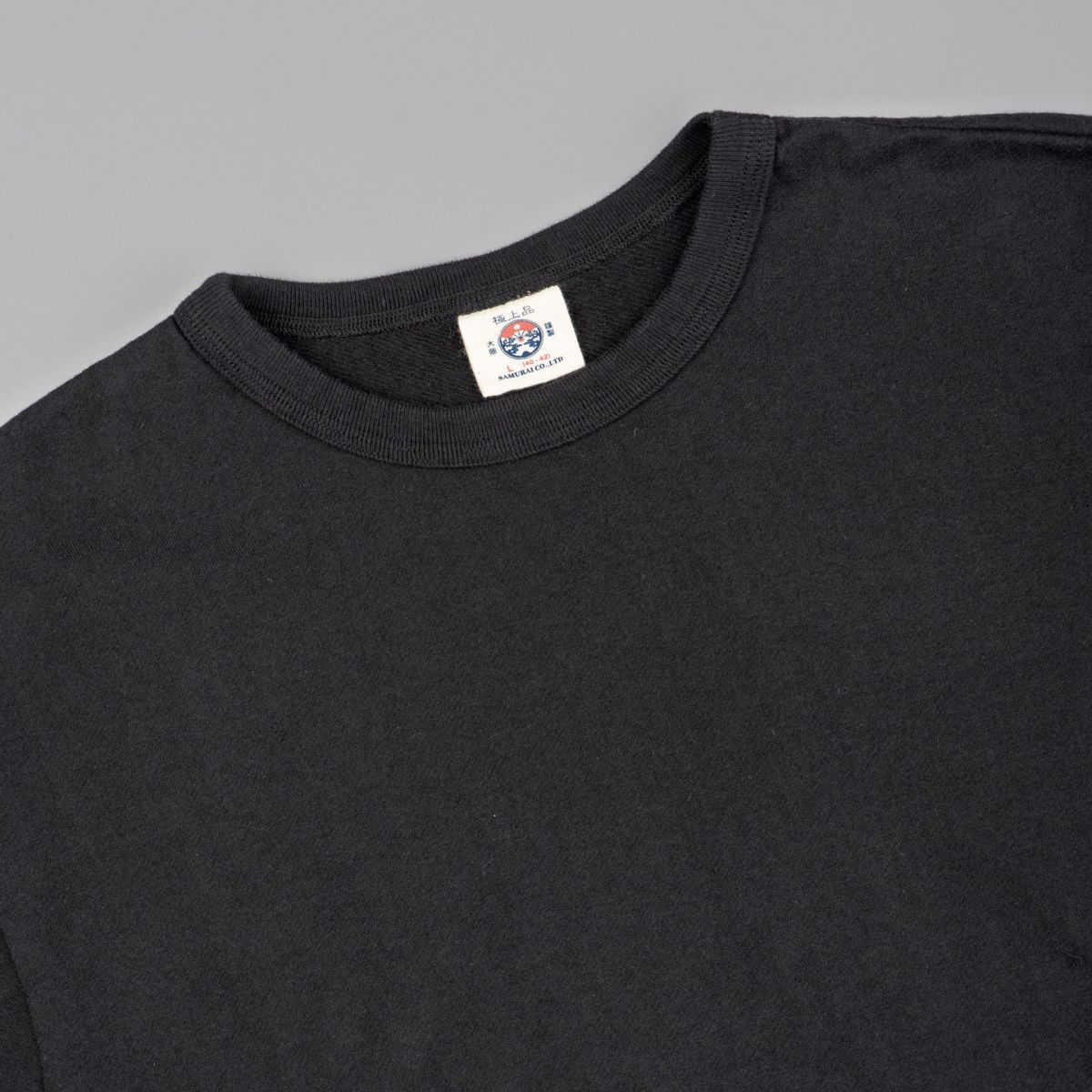 Samurai Inlay Loopwheeled T Shirt - Black