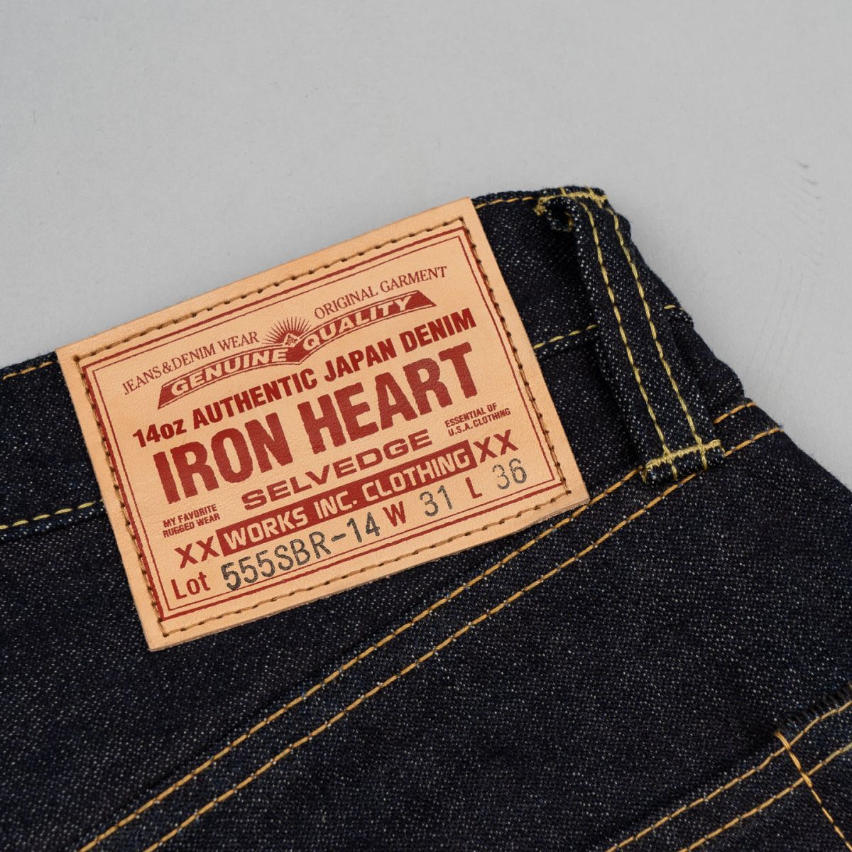 IH-555SBR-14 Super Slim Broken Twill Jeans - Iron Heart I R&H
