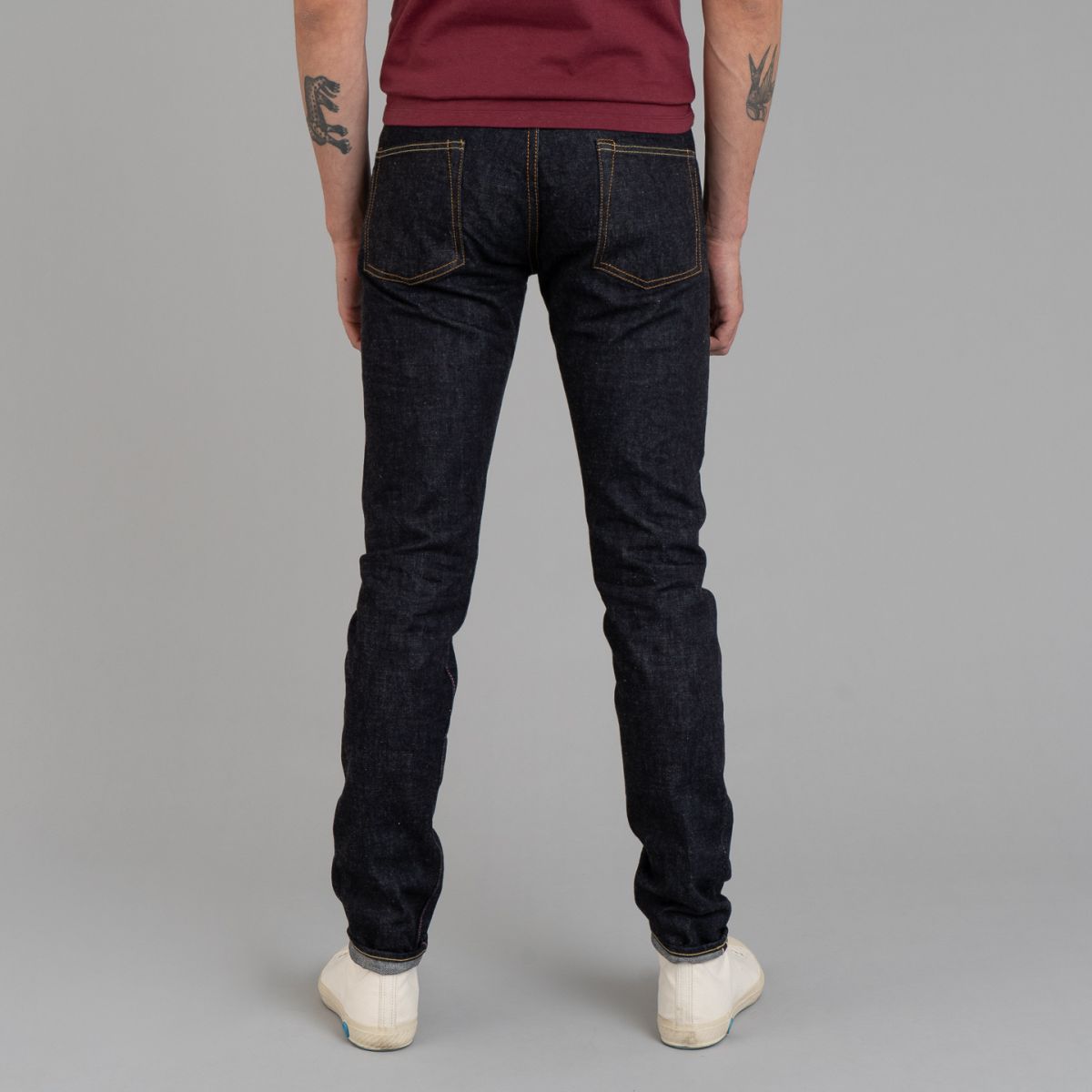 タイムセール♡ OMMO IRREGULAR PATTERN SK 0306-13 13oz Tight Tapered Jeans - Momotaro | Rivet & Hide