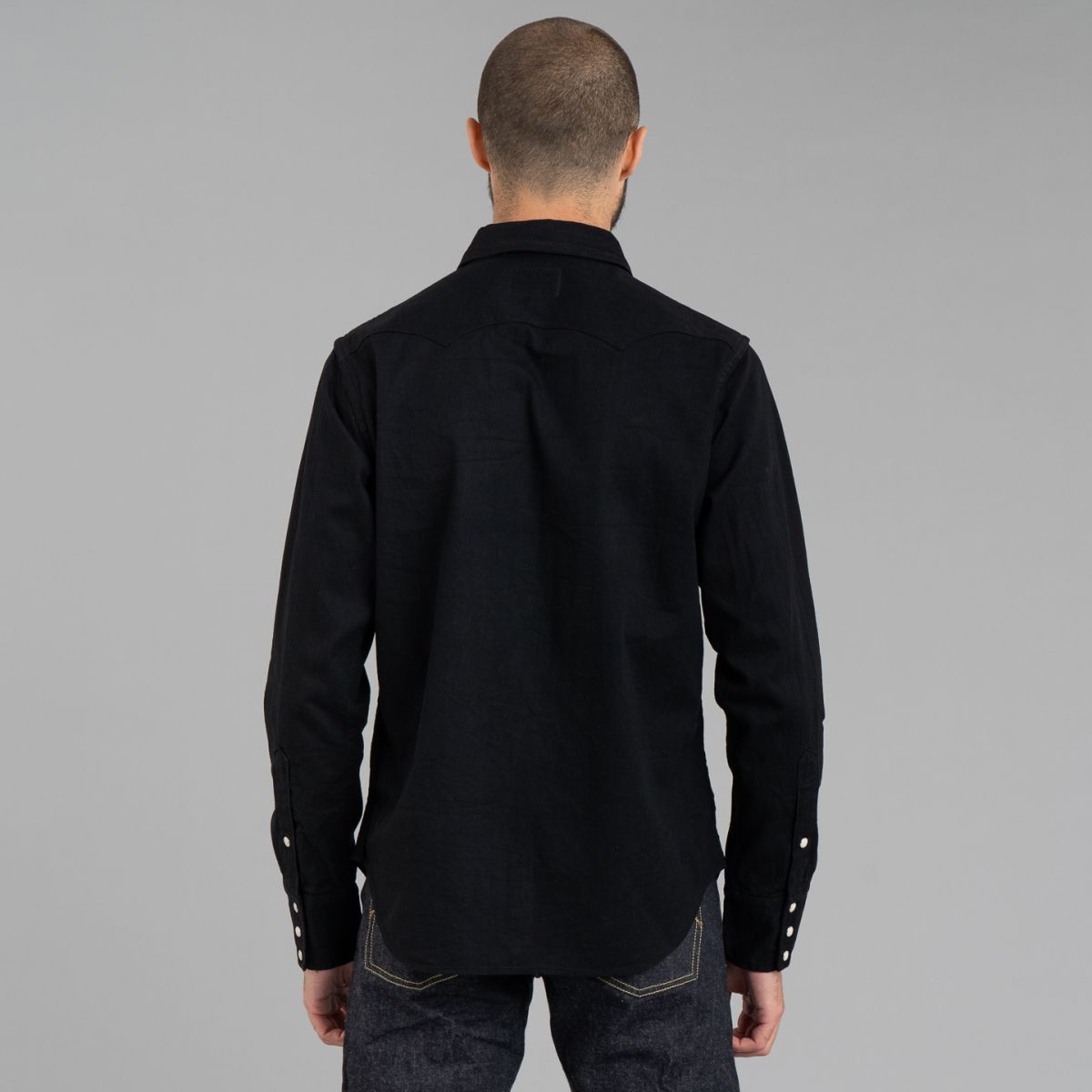 ★MUSINSA STANDARD★ denim western shirt black MMDNH504-BK MUSINSA | MUSINSA STANDARD Denim Western Shirt [Black]