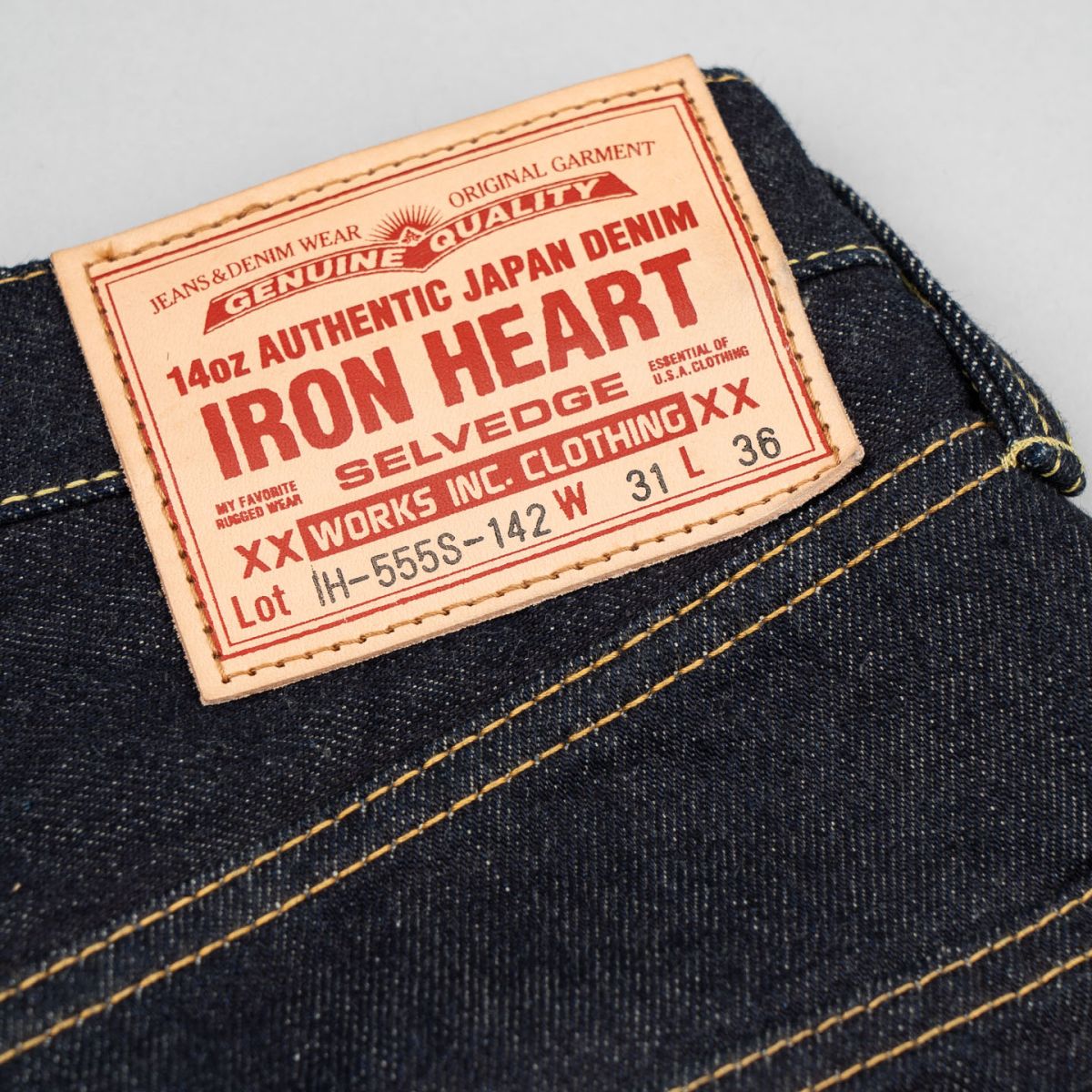 Iron Heart 555S-142 - Super Slim - 14oz Indigo – Division
