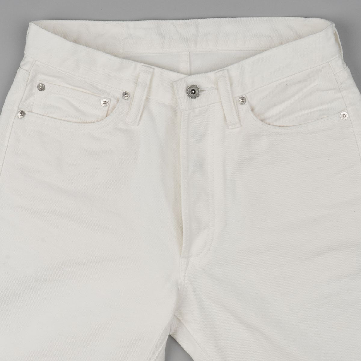 IRON HEART ホワイトデニム Iron Heart - IH-888-WT - 13.5oz Cotton Twill High Rise
