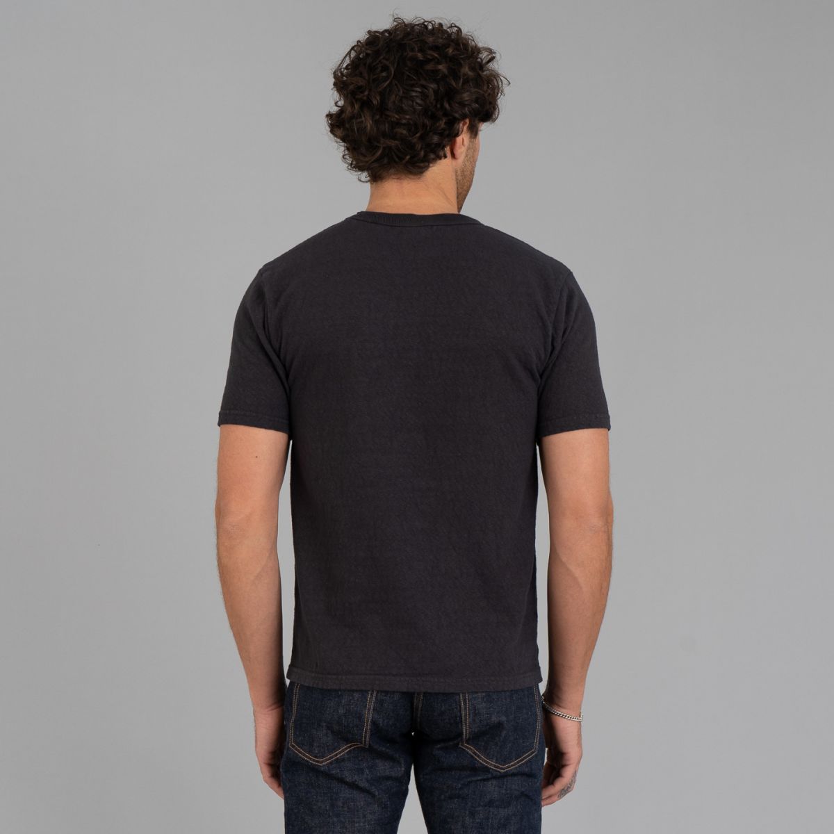 No 8. Slub Nep T Shirt Black - UES | R&H