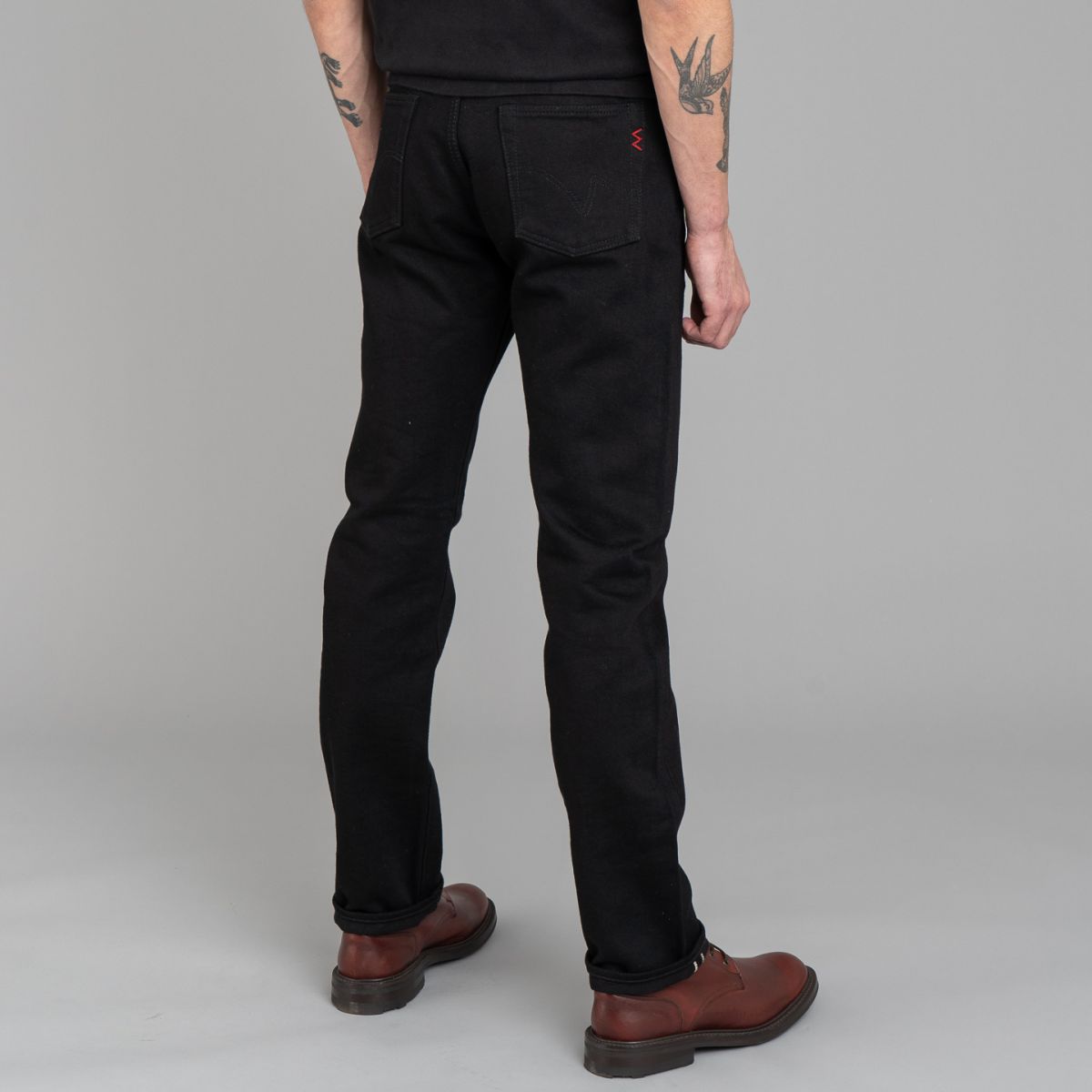 Iron Heart 21oz Superblack Selvedge Jeans IH-888S-SBG - Relaxed Tapered