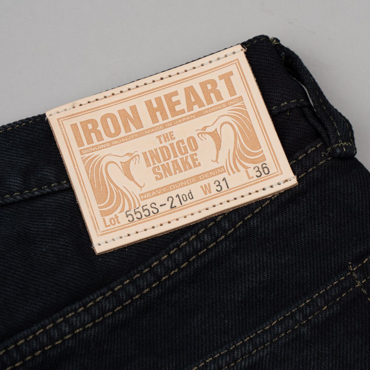 IH-555s-21OD 21oz Super Slim Jeans - Iron Heart | Rivet & Hide IH-555s-21OD 21oz Super Slim Jeans - Iron Heart | Rivet & Hide