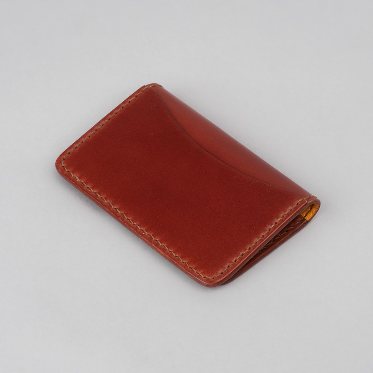 Shinki Cordovan Card Holder Cognac - The Flat Head | R&H