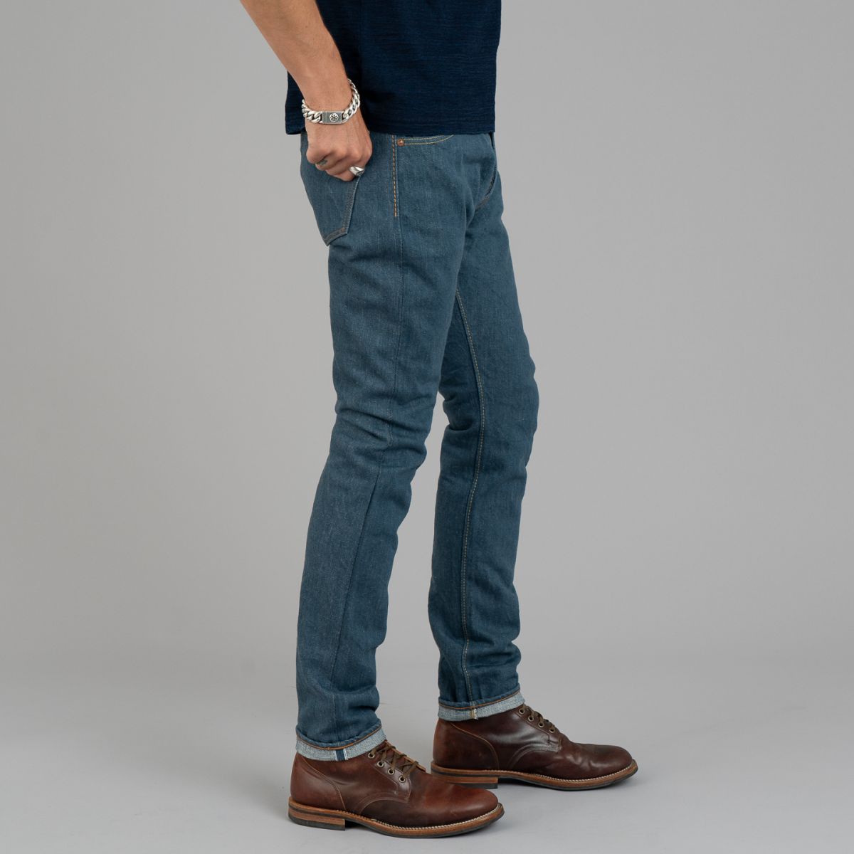 プリズマブルー SMBL-14oz-019 Smoky Blue Selvedge Jeans - Pure Blue Japan | R&H