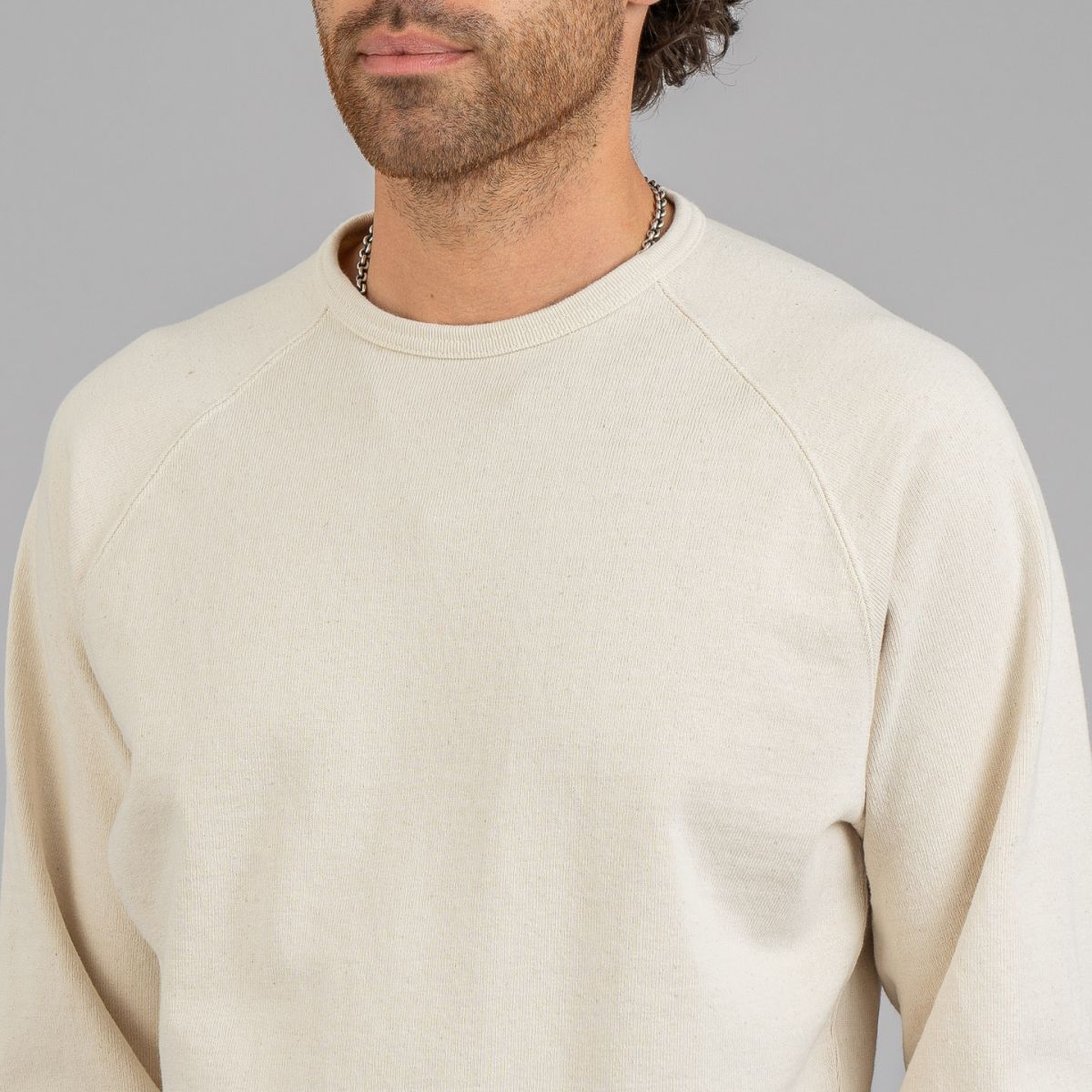 トップス samoyed Raglan Border T-shirt (Ivory) Extra Heavy Long Sleeve T-Shirt White - Samurai | R&H