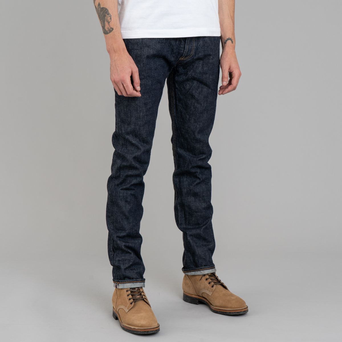 【COSYHARU】High-inch side button denim 3sixteen CT-100xk Rinsed Indigo Kibata Selvedge Jeans