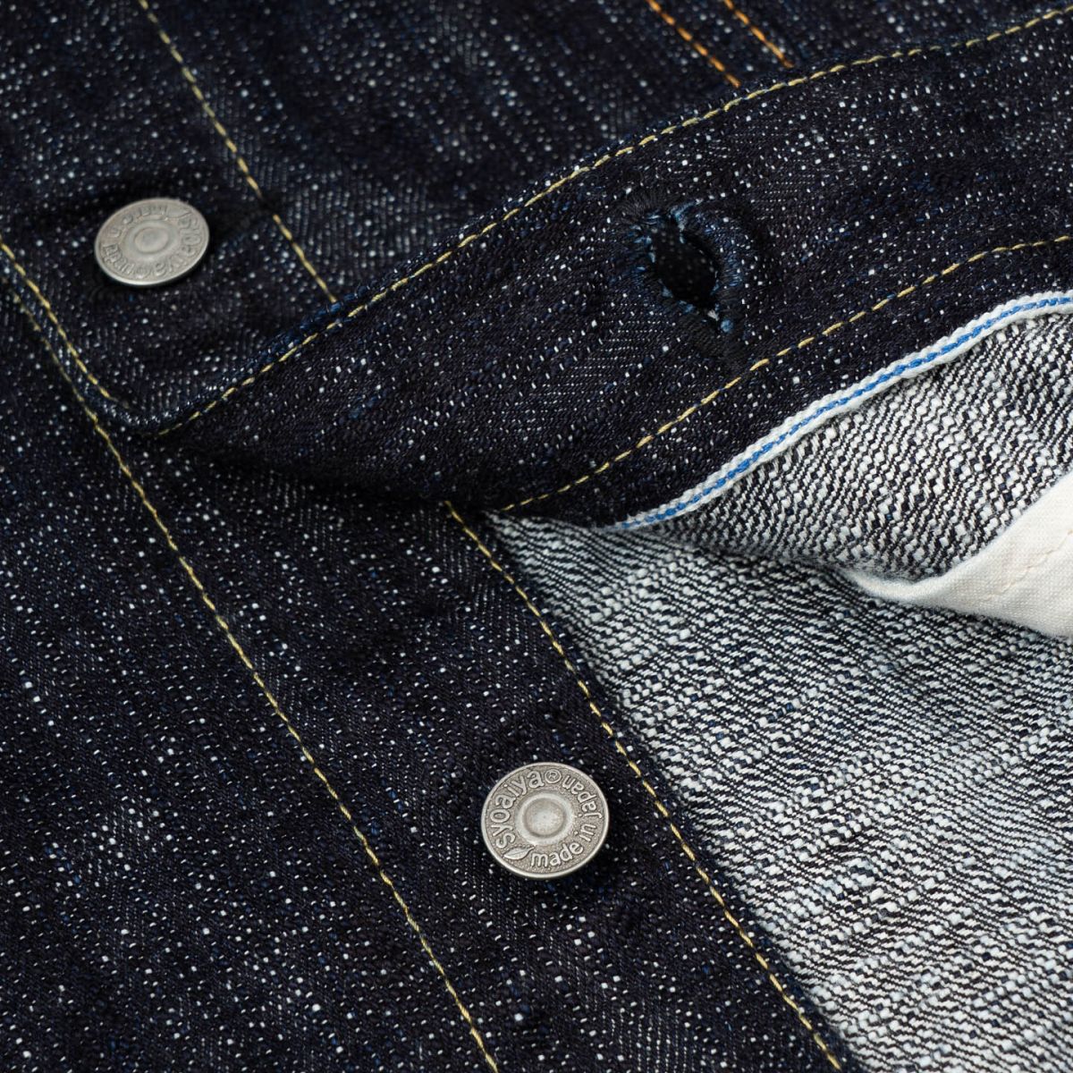 Pure Blue Japan 6115 Double Face Indigo x Stripe Jacket